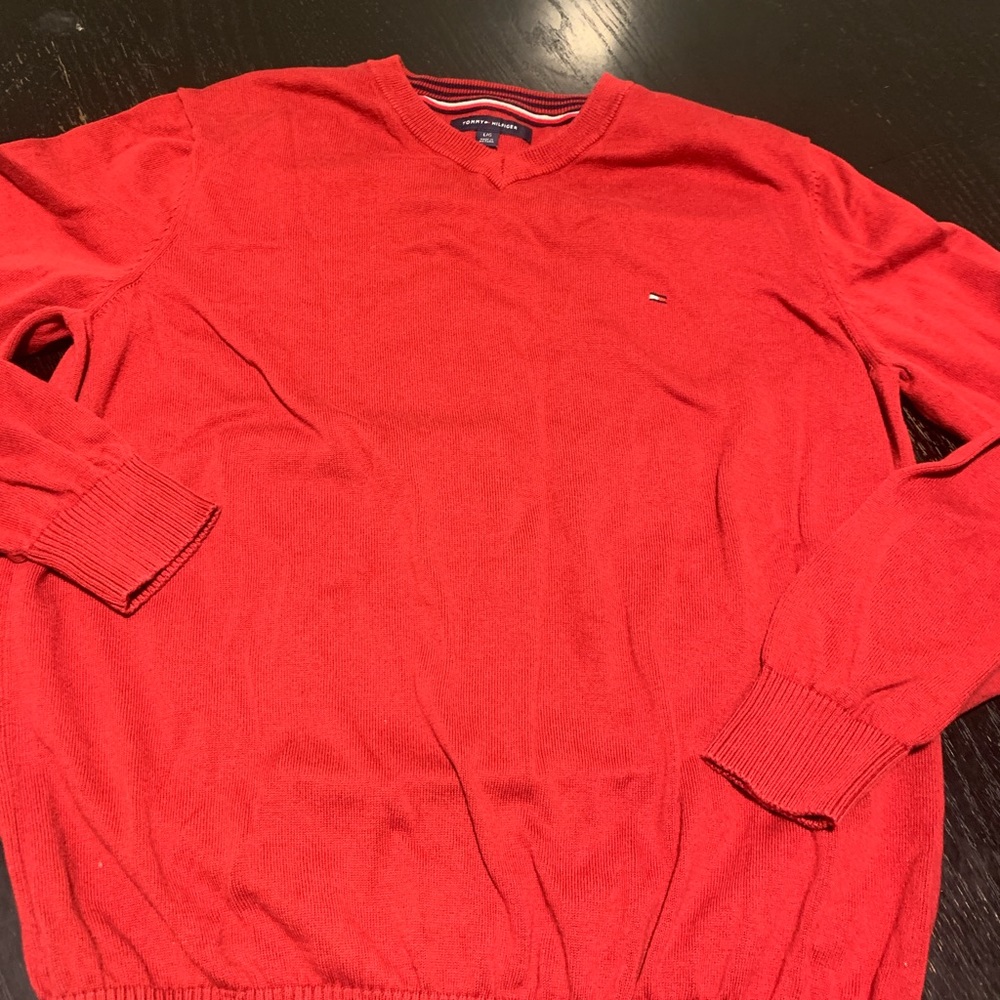 Tommy Hillfiger V neck sweater.